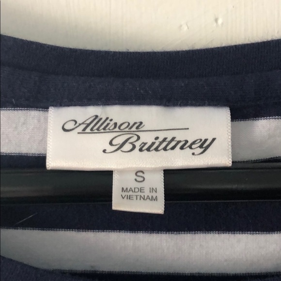 Navy Striped Dress - Picture 2 of 3